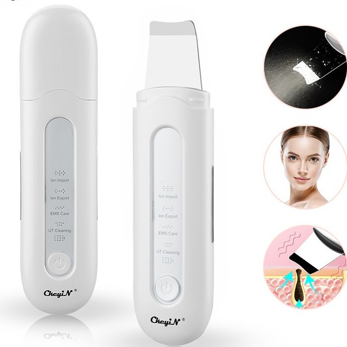 Máy chăm sóc da CKEYIN MR523 sóng siêu âm EMS làm sạch mụn đầu đen lỗ chân lông loại bỏ nếp nhăn tẩy trang