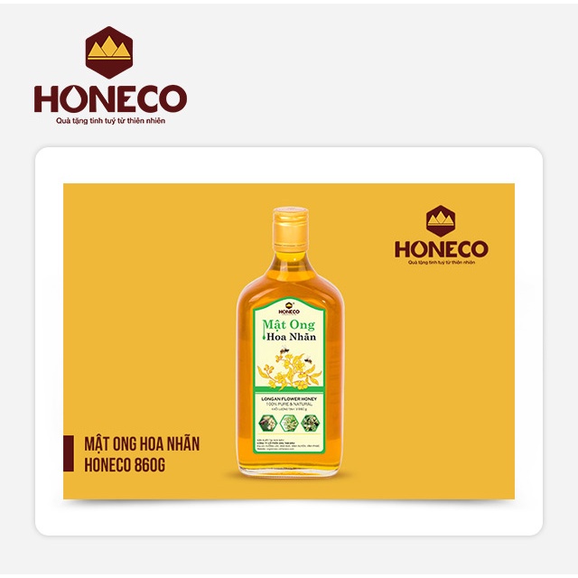 Toàn Quốc [Evoucher] Miễn phí giao hàng Mật Ong Honeco - Sản phẩm Mật ong hoa nhãn Honeco 860g