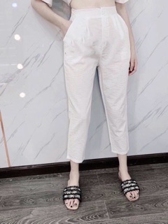Quần đũi lụa baggy khoá trước