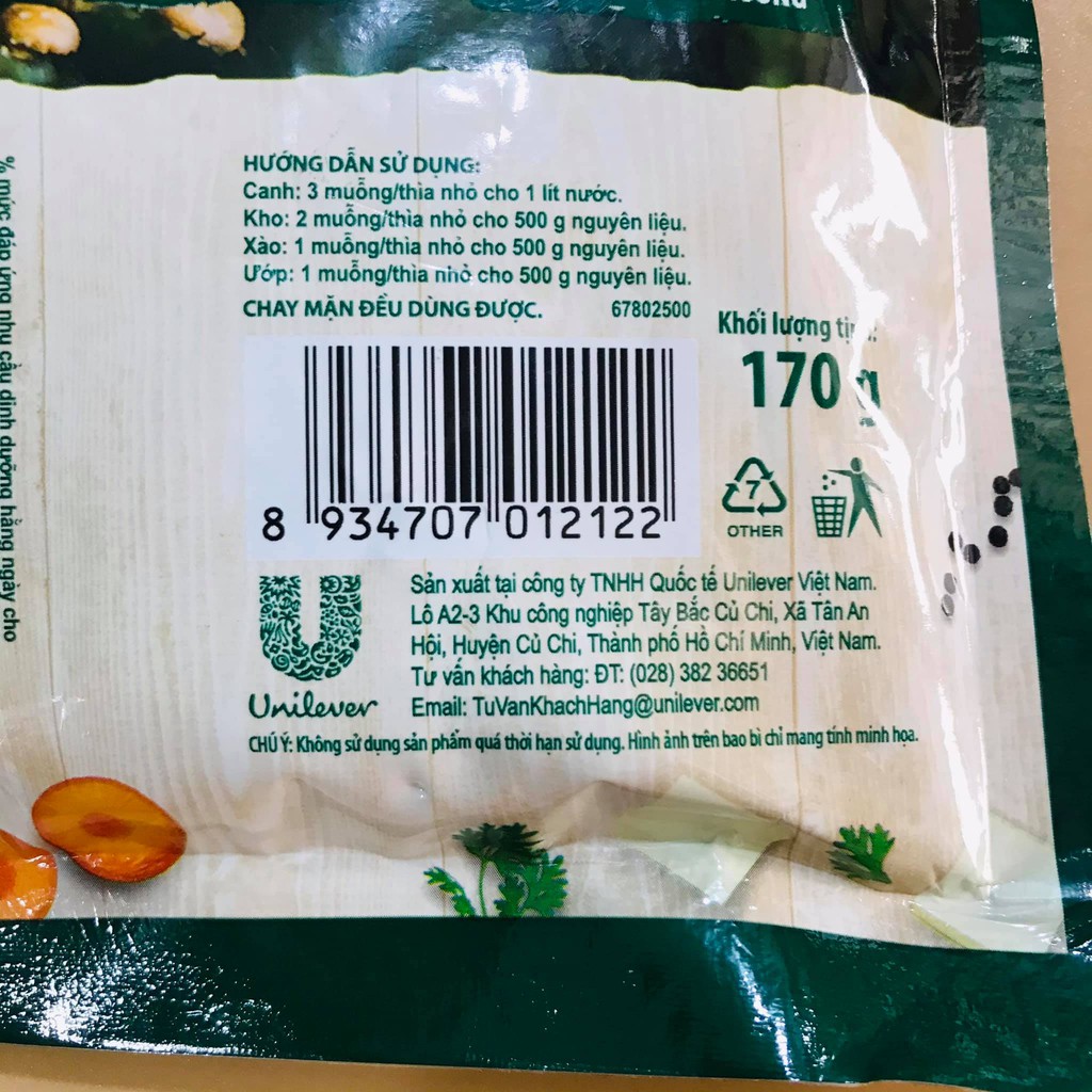 Hạt nêm Knorr gói 170g