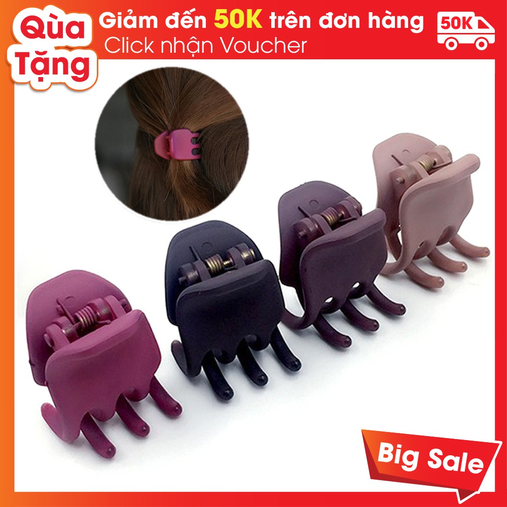 Kẹp Tóc Càng Cua 6 Răng Nhỏ Gọn, Xin Xắn Hàn Quốc