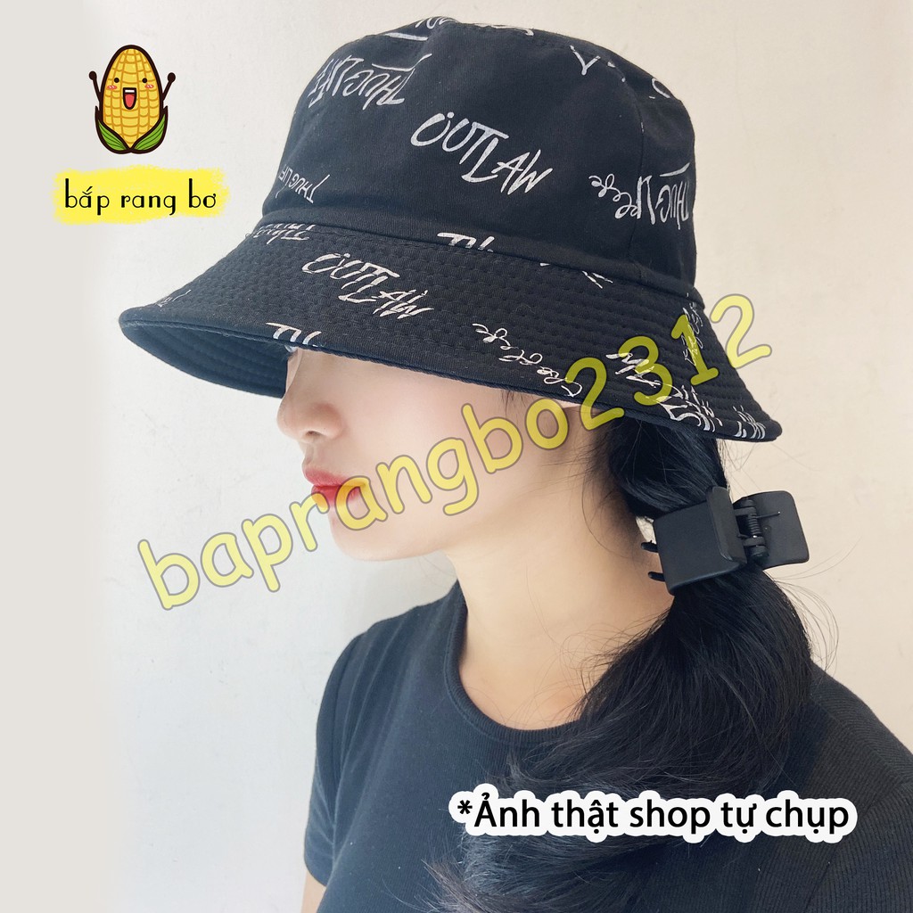 NÓN BUCKET CHỮ THUGLIFE DÀY 2 MẶT PHONG CÁCH ULZZANG UNISEX NAM NỮ NB03