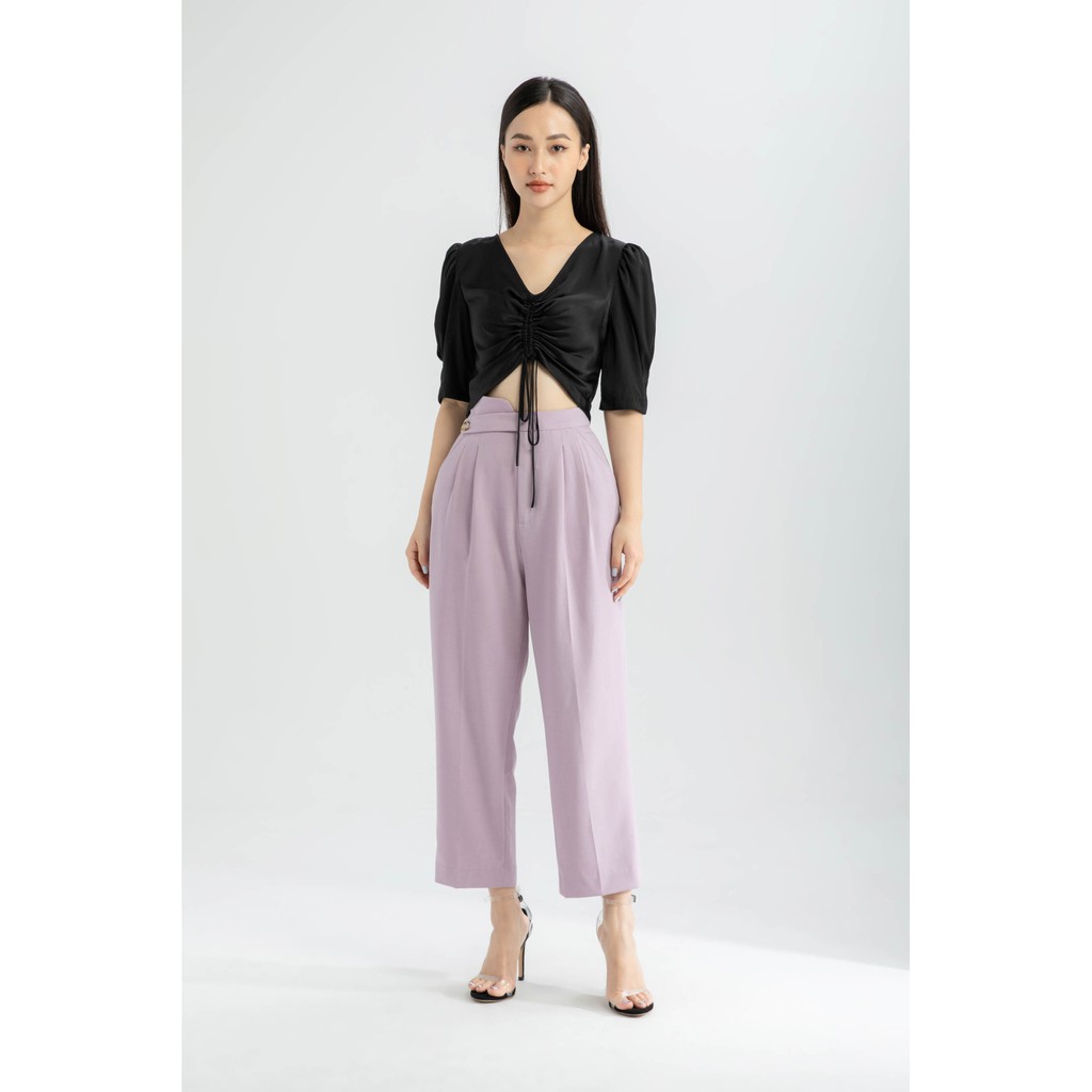 Quần Baggy cạp chéo nữ IVY moda MS 22B8570