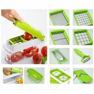 Bộ dụng cụ nạo thái hoa quả cắt gọt đa năng 6 in 1 cắt khúc, cắt sợi, cắt lát, cắt miếng hoa quả, rau củ