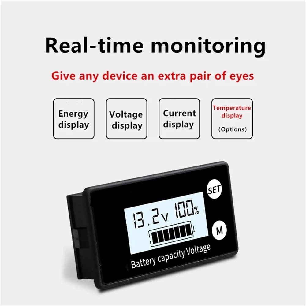 Vôn kế điện tử PCBFUN màn hình LCD 8-100V chuyên dụng