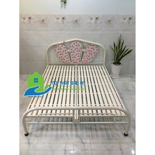 Giường sắt đơn giản giá rẻ nhiều kích thước từ 0,8 đến 1m8 mẫu 16 - Bảo An