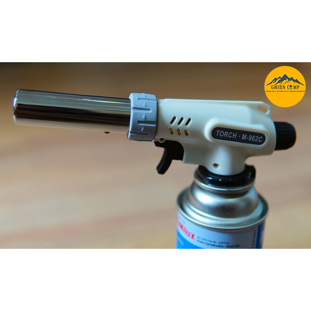 Đầu Khò Gas Master Torch-BT962 Inox Loại Tốt có van chống tràn gas phụt lửa lo lo