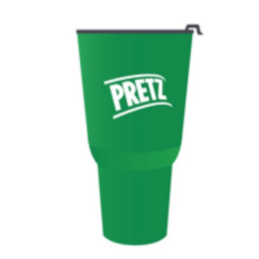 [Quà tặng không bán] Ly nhựa cao cấp GLICO Pretz màu xanh