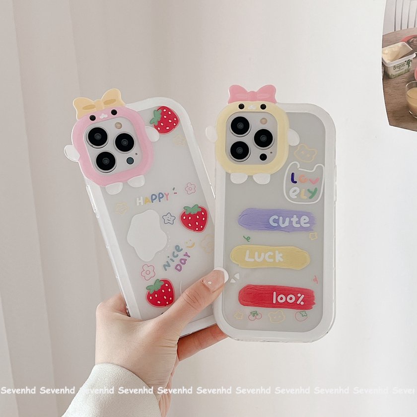 Ốp Điện Thoại Mềm Trong Suốt In Hình Quái Vật Cho iPhone 14 13 12 11 Pro Max Xs Max Xr X 7 8 6 6s Plus