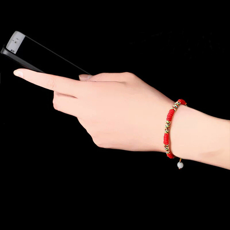 Vòng Tay Bện Dây May Mắn Thời Trang Unisex