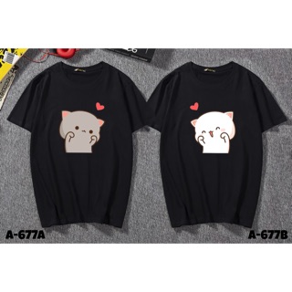 Áo đôi Mèo con dễ thương thun cotton co giãn 4 chiều đủ màu đủ size