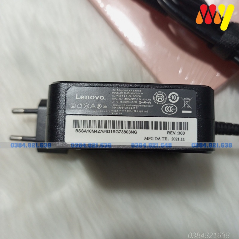 [Củ Vuông] Sạc LENOVO chân kim nhỏ dùng cho Laptop LENOVO Ideapad 110, 110-15ISK, 110-14ISK, 110-14IBR, 15IBR, 20v 3.25A