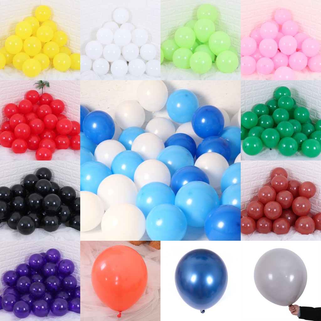 Bộ 10 Bong Bóng 10inch 2.2g Trang Trí Đa Năng Tiện Lợi