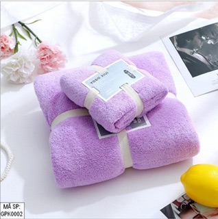 Set khăn tắm + khăn mặt cao cấp