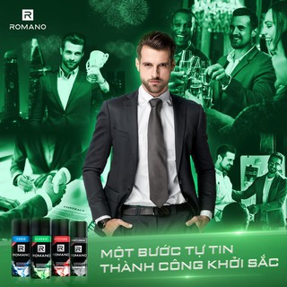 Xịt Ngăn Mùi Toàn Thân Nam Romano Force 150 ML