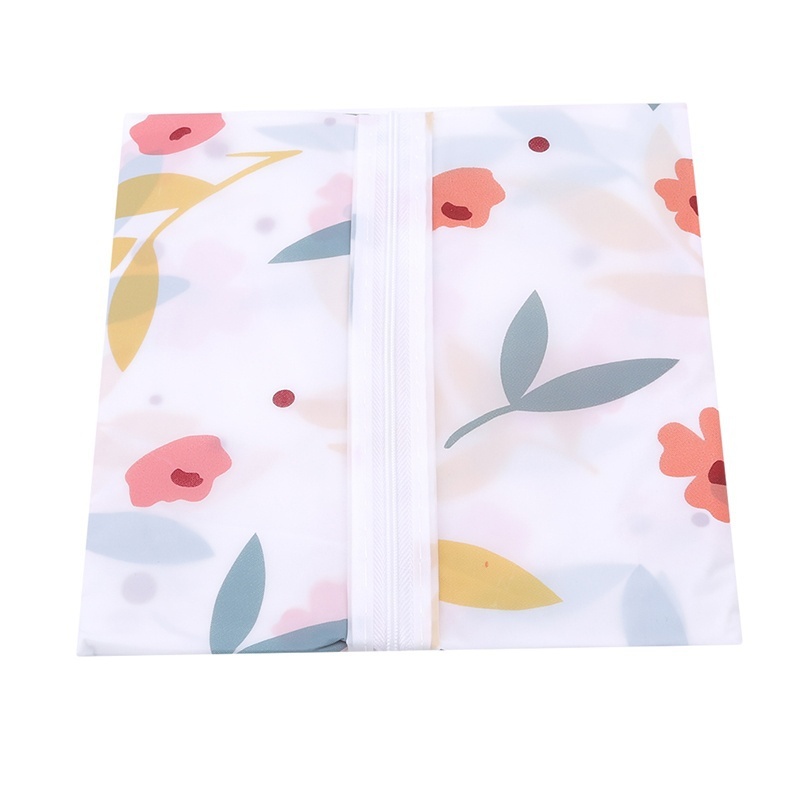 Floral Printed Fad Clothing Hanging Garment Suit Coat Dust Cover Protector Wardrobe Storage Bag