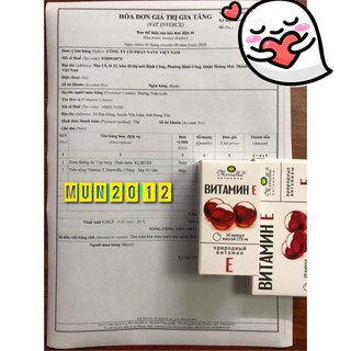 [100% CHÍNH HÃNG] vitamin e 270mg đỏ Nga (30v)