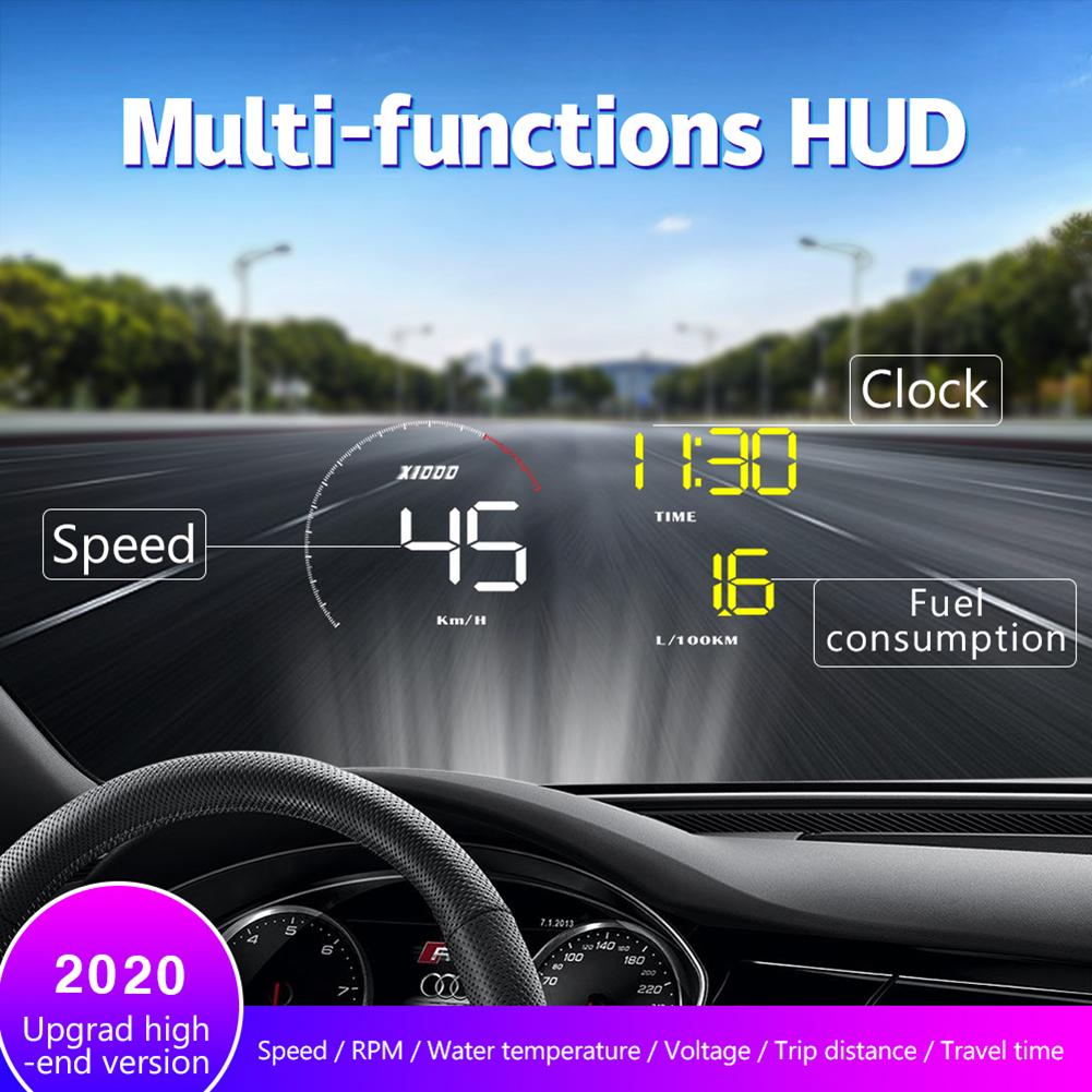 ✨HA Ô tô HUD Head-up Display OBD2 Công cụ chẩn đoán mã lỗi Máy chiếu Cảnh báo bảo mật