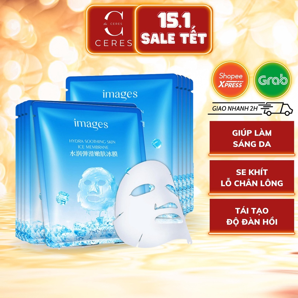 Mặt nạ giấy đá băng - mask cấp ẩm dưỡng trắng da Images