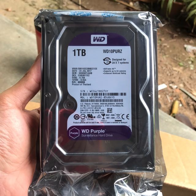 Ổ Cứng HDD 500GB 1TB Màu Tím Chuyên Dụng Cho Camara - Bảo Hành 12 Tháng