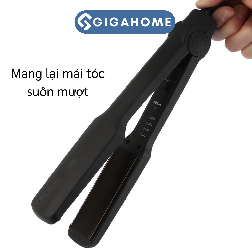 Máy Duỗi, Ép Thẳng Tóc GIGAHOME 4 Mức Điều Chỉnh Nhiệt 7647