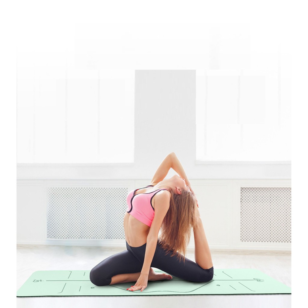 Thảm tập Yoga Định Tuyến PIDO Chính hãng Cao Cấp - Tặng kèm túi đựng và dây buộc