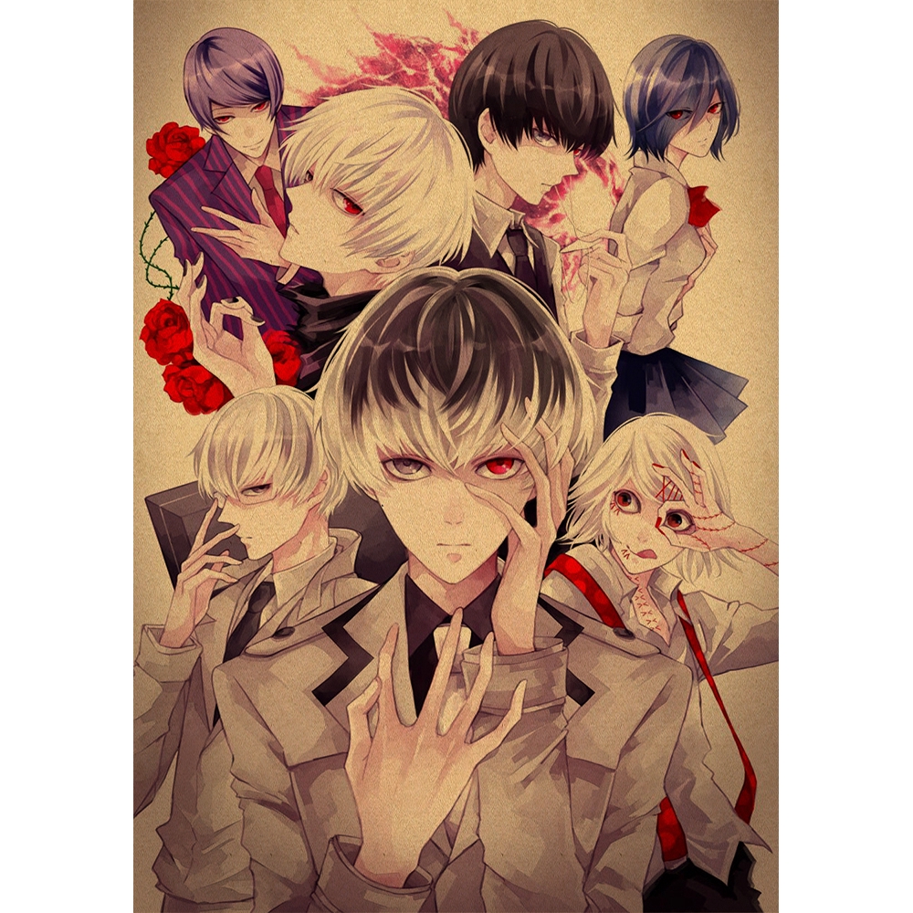 Tranh treo tường trang trí hình Anime Tokyo Ghoul