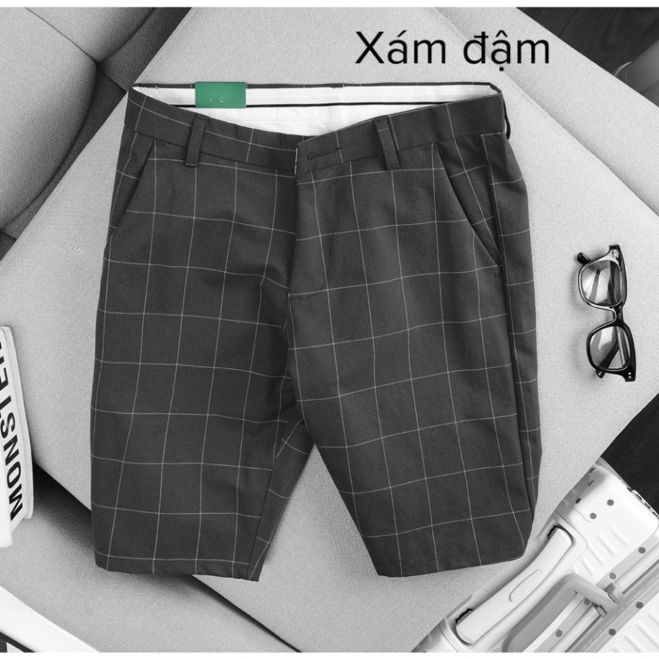Quần short tây âu kẻ sọc , hàng vật liệu cao cấp nhiều 3 tone màu tươi trẻ sang trọng