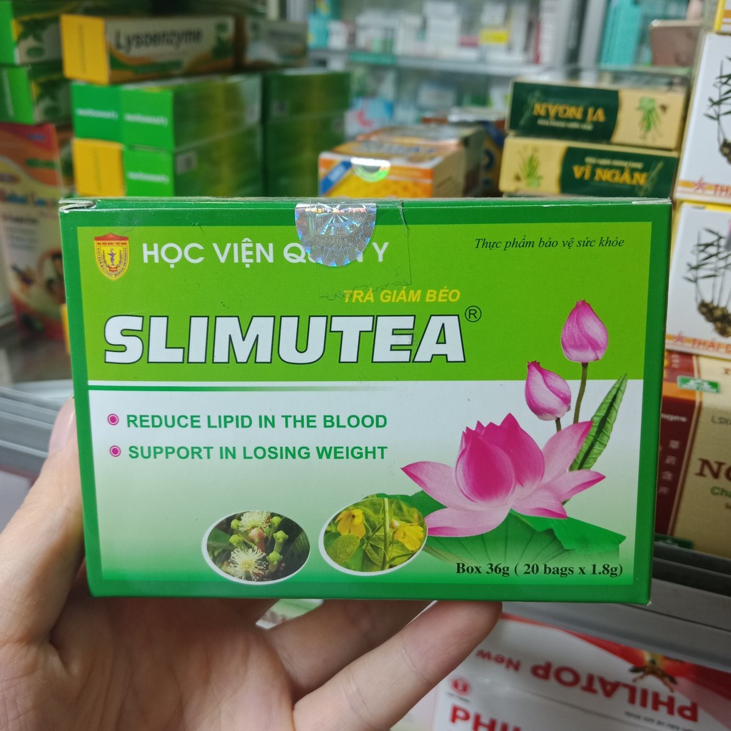 SLIMUTEA TRÀ GIẢM BÉO VIỆN QUÂN Y HỘP 20 GÓI