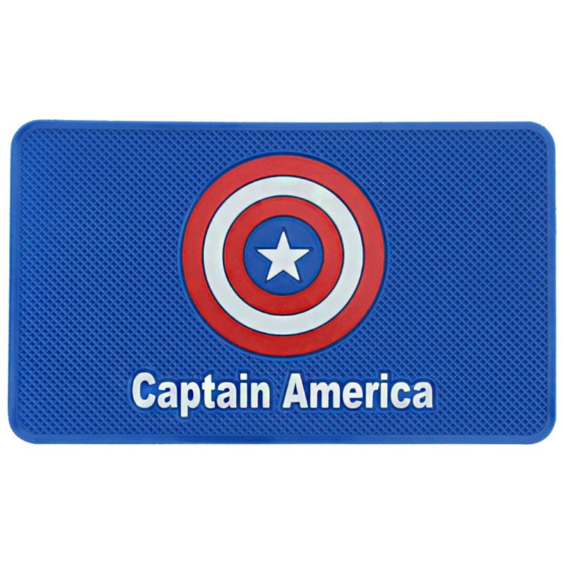 1 Thảm Chống Trượt Cho Điện Thoại / Chìa Khóa / GPS Hình Captain America