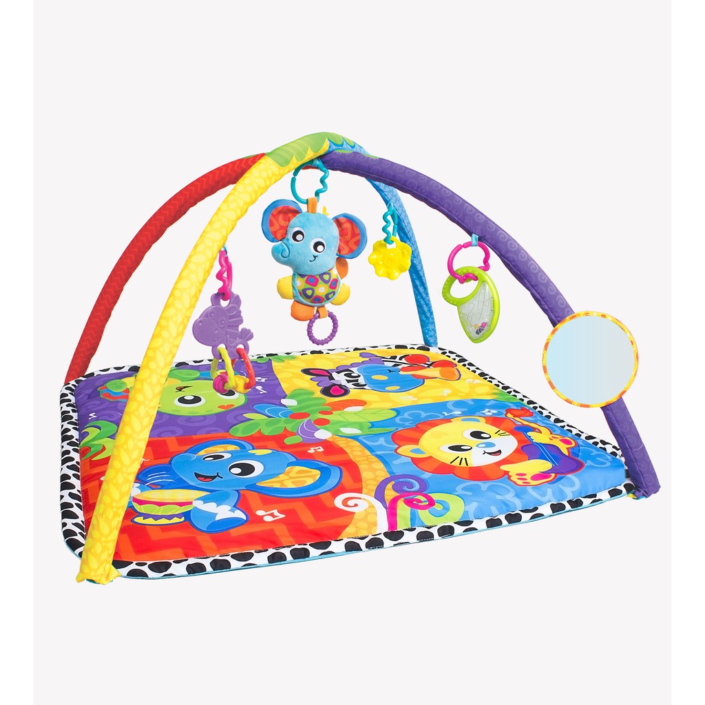 Thảm nằm chơi nhạc rừng Playgro Music in the Jungle Activity Gym, cho bé sơ sinh đến 24 tháng