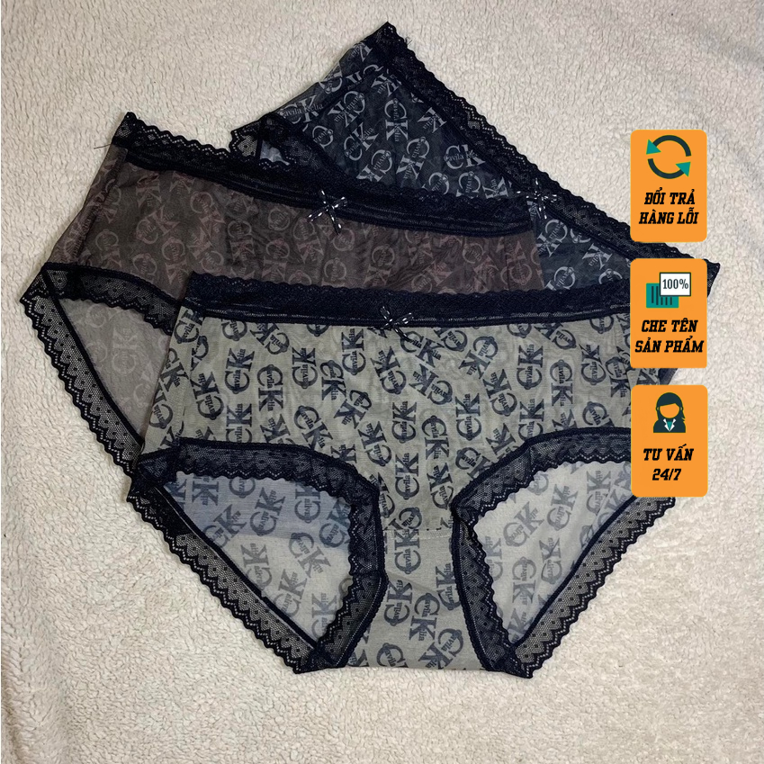 Quần Lót Nữ CK Chất Ren Lưới, Cao Cấp Siêu Mỏng Thoáng Khí