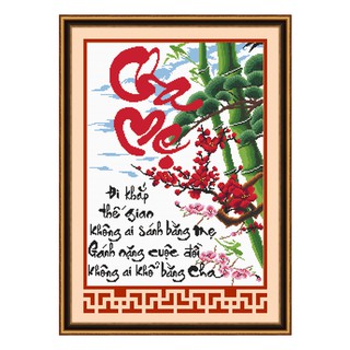 Tranh thêu Cha Mẹ ms 51227