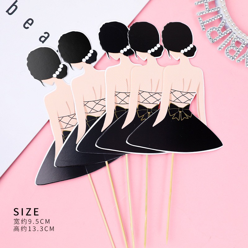 5 set 10 cô gái giấy quay lưng
