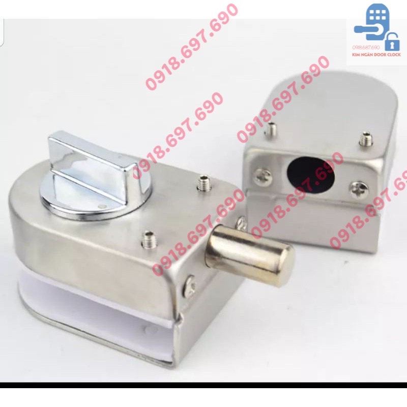Chốt cửa kính cường lực không cần khoan kính 847
