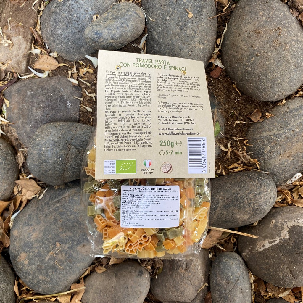 Nui rau củ hữu cơ hình gấu Teddy 200g Dalla Costa