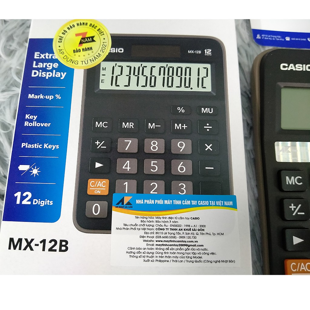 [Sỉ & Lẻ] Máy Tính Casio MX 12B - Chính Hãng (Bảo Hành 2 Năm)