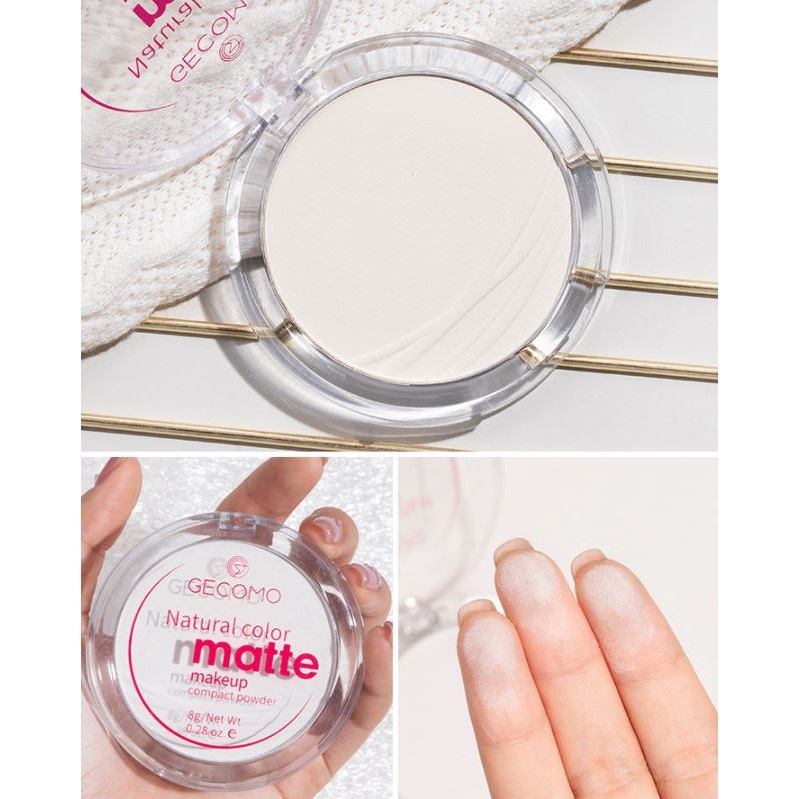 Phấn Phủ Dạng Nén Kềm Dầu Hiệu Quả Gecomo 8g - Hàng nội địa