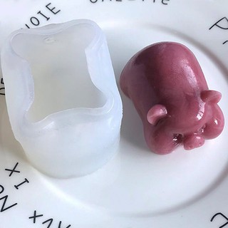 HCM - Khuôn silicon 3D hình Heo múp cute nướng bánh trung thu, làm rau câu pudding, socola, fondant trang trí