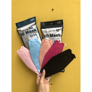 10 cái khẩu trang KF94 nhiều màu