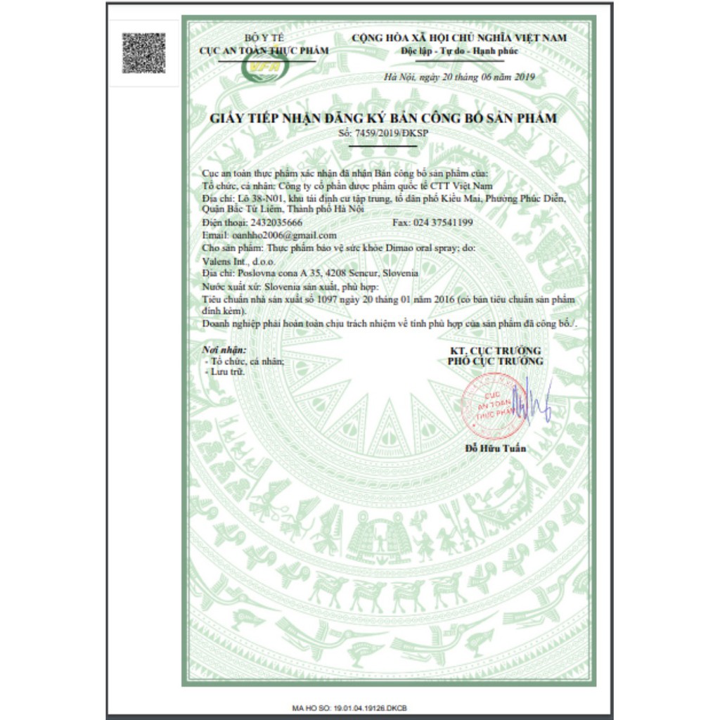 Vitamin D3 Dimao (Dạng xịt) Date xa | Thế Giới Skin Care