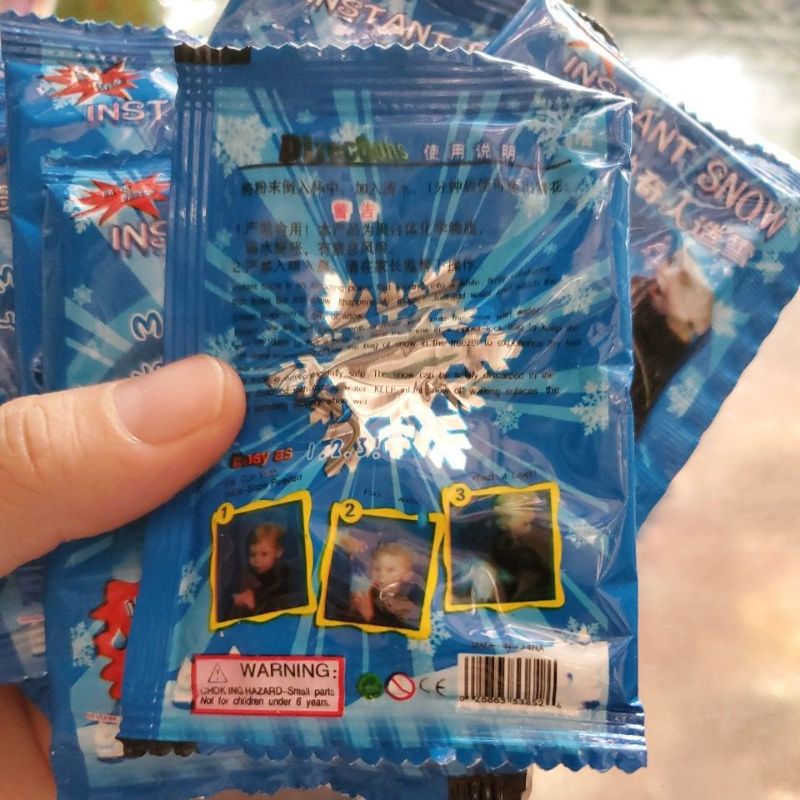 1 gói tuyết xanh bông bạc để làm slime