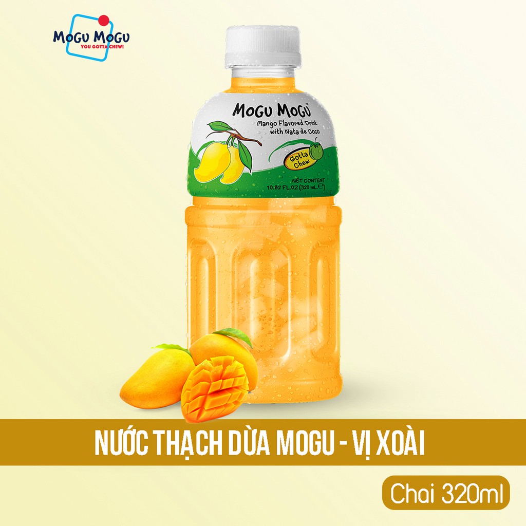 Nước Thạch Dừa Hương Xoài MOGU MOGU - 320ML