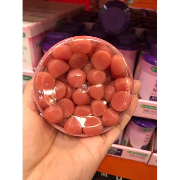 Kẹo đẹp da móng tóc 2x Biotin- Nature’s Bounty Advanced 6000mcg Dâu