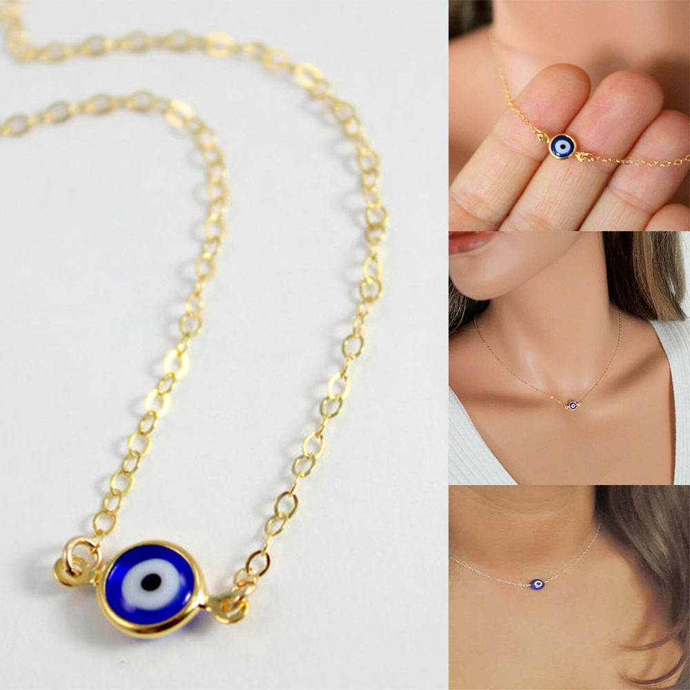 Dây Chuyền Mặt Dây Hình Mắt Quỷ Phong Cách Gothic Cổ Điển Cho Nữ