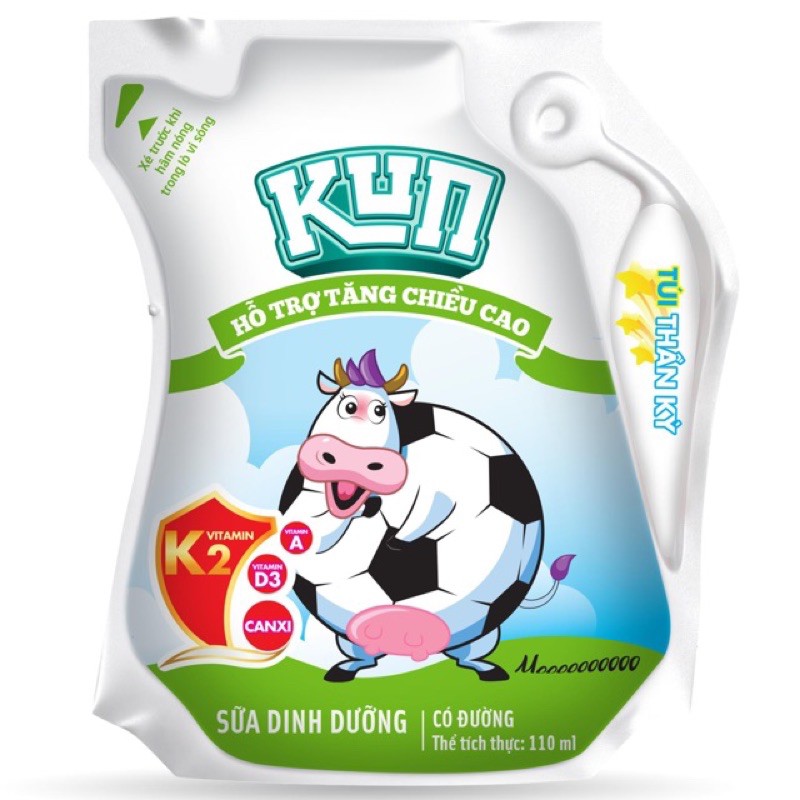 Thùng 24 Bịch Sữa Trái Cây Lif Kun - 110ml