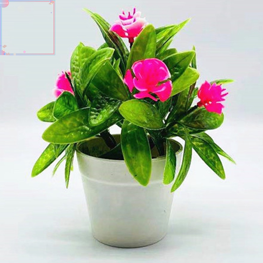 Chậu cây giả nhiều màu sắc tùy chọn chuyên dùng trang trí phòng khách