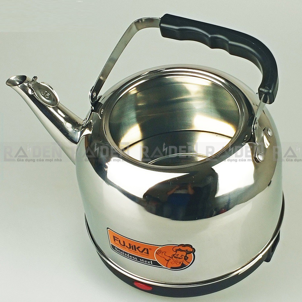 Ấm siêu tốc inox Fujika FJ-SD40 dung tích 4Lit / FJ-SD50 dung tích 5Lit, công suất 1500W, bảo hành 12 tháng