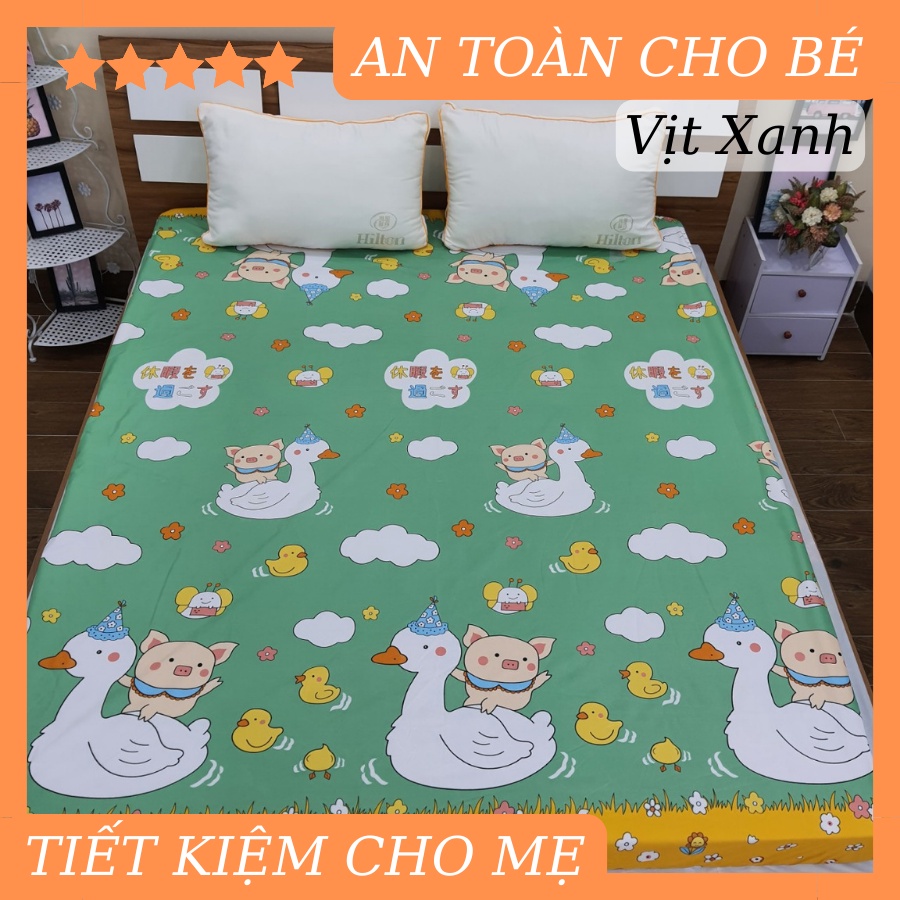 Ga chống thấm cotton NGUYỆT ÁNH BEDDING kháng khuẩn nằm trực tiếp cho bé không nóng bí