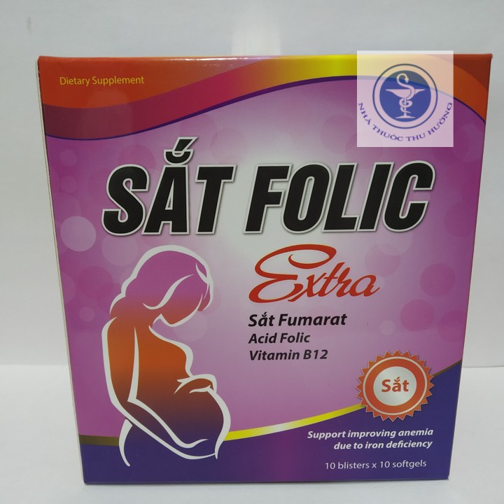 Sắt Folic Extra - Hộp 100 Viên